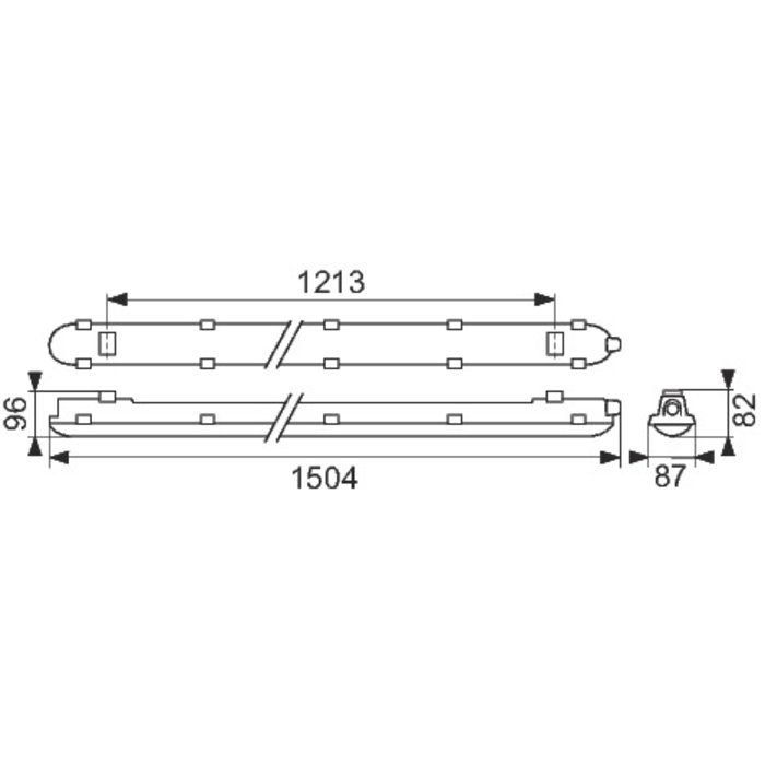 Réglette LED Coreline étanche WT120C - 1504 mm - Philips – Image 4