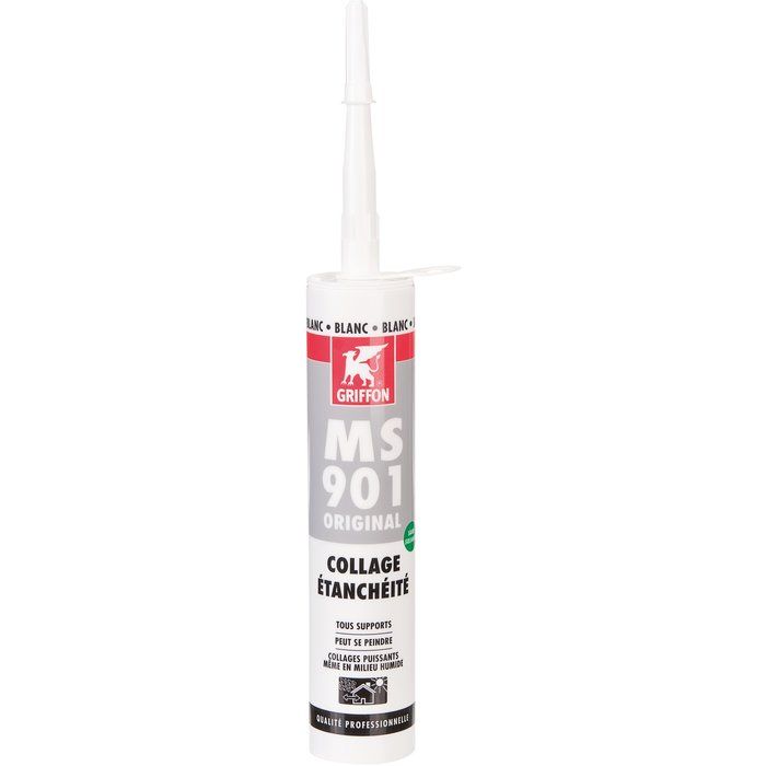 Mastic-colle blanc - 465 g - MS 901 original - Griffon