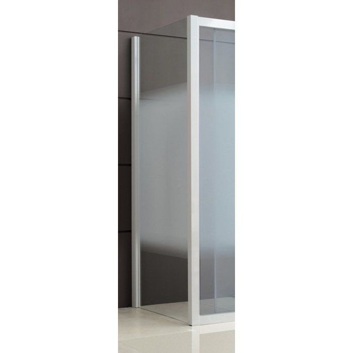 Paroi fixe verre transparent - 90 cm - Jazz Plus - Leda