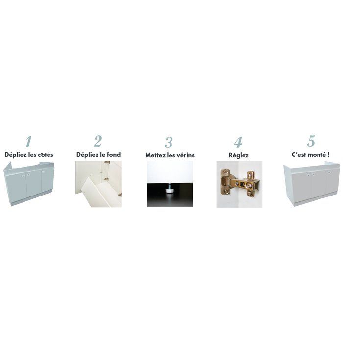 Meuble sous eviers decliq 2p - Néova – Image 2