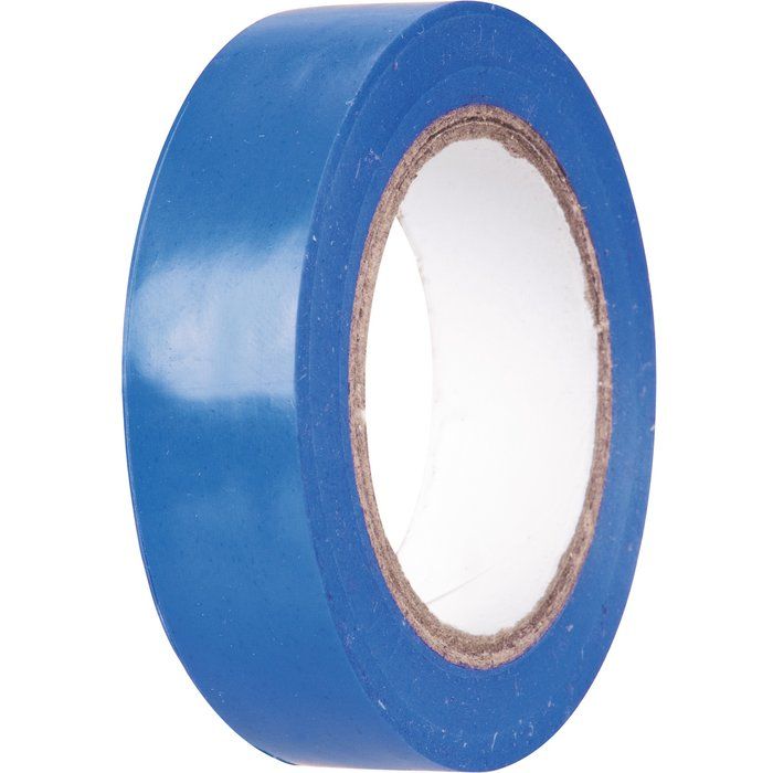 Ruban adhésif isolant bleu - 15 mm - 10 m - Dhome – Image 3