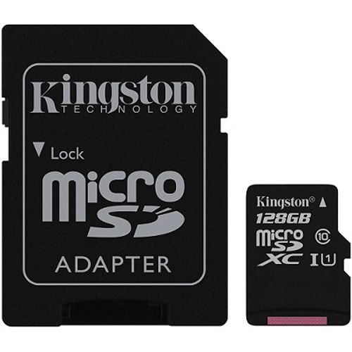 Carte mémoire micro SDHC 128Go (avec adaptateur SD)