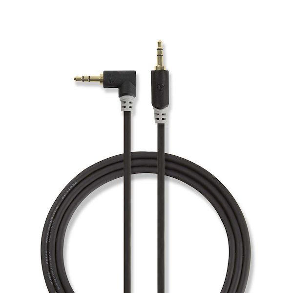 Câble Jack 3.5mm coudé gold - Anthracite – Image 2