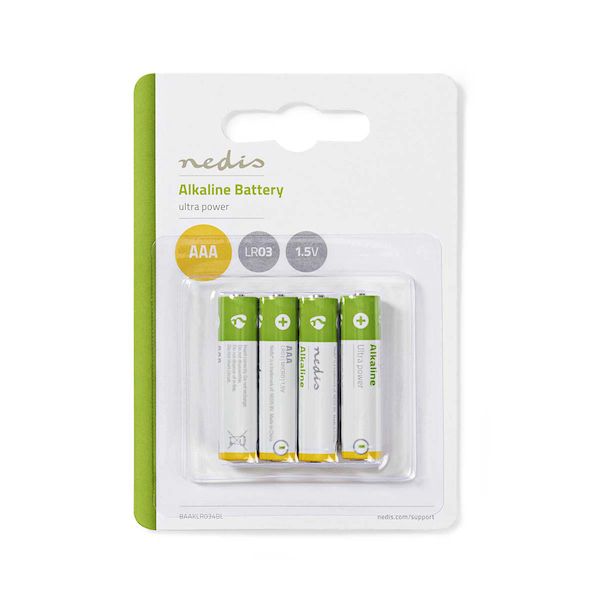 Pack de 4 piles Alcaline 1.5V - AAA/LR03 – Image 2