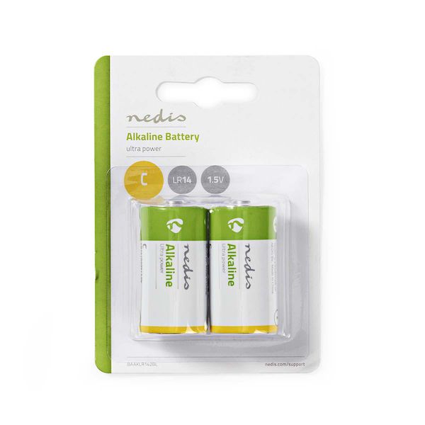 Pack de 2 piles Alcaline 1.5V - C / LR14 – Image 2