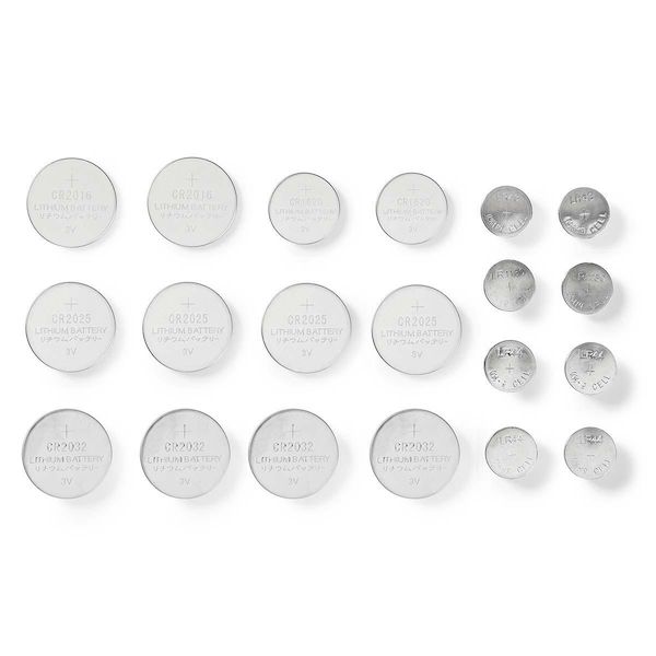 Pack de 20 piles Lithium 3V type CR et 1.5V LR