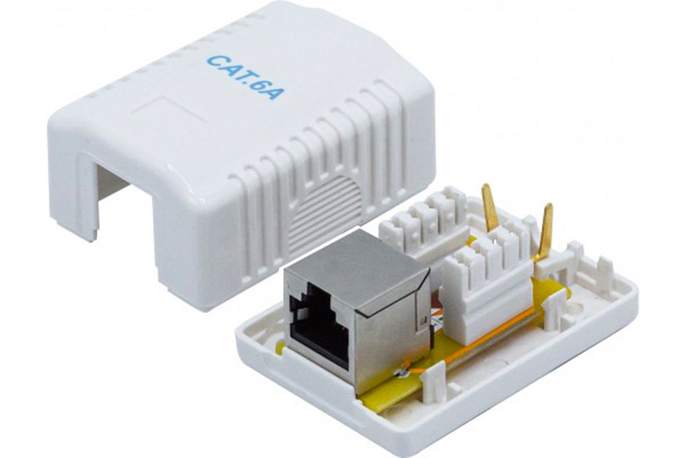Boitier mural ethernet RJ45 Cat 6a blindé – Image 2