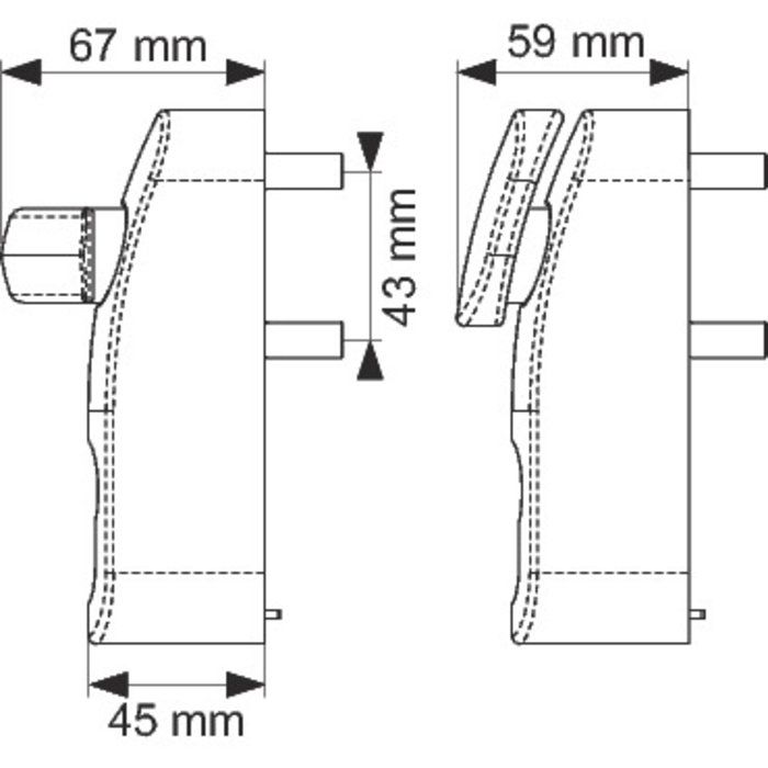 Module Exem à bouton débrayable - Noire - Exem – Image 3