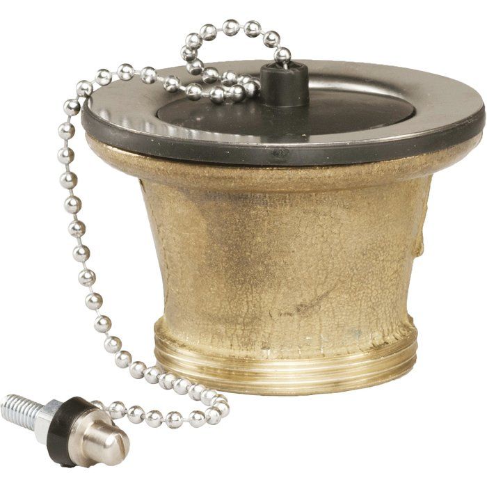 Bonde d'évier laiton à bouchon - Ø 70 mm - M 1"1/2 - Valentin