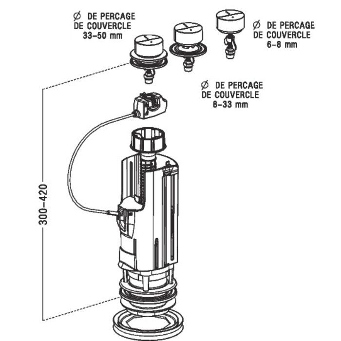 Mécanisme compact à câble - 3V - Nicoll – Image 2