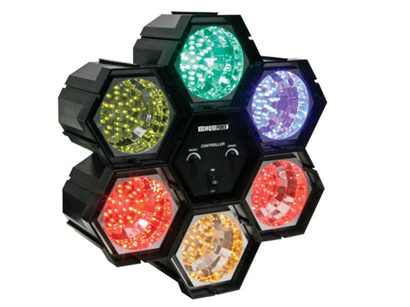 Jeu de lumière modulateur chenillard 6 spots LED
