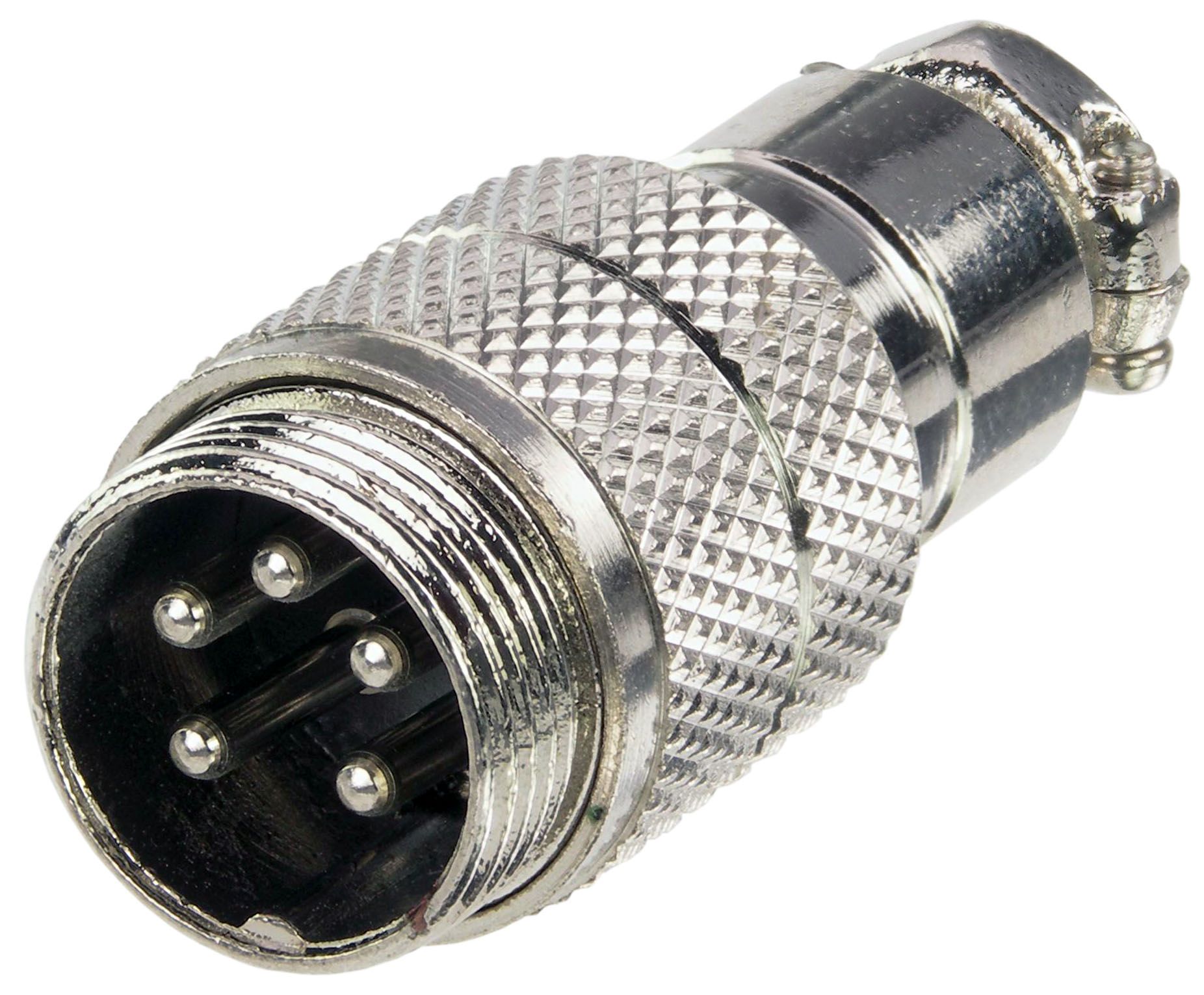 Connecteur de microphone sur câble, 5 broches mâles