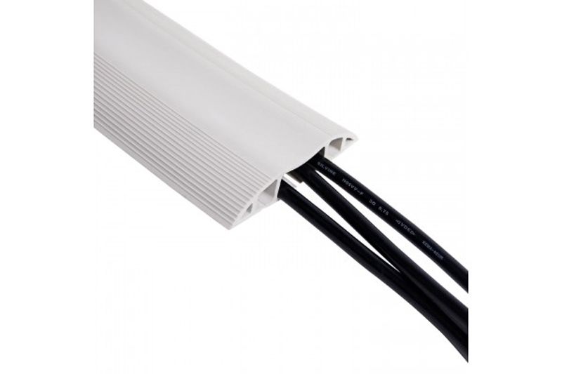 Passage de plancher souple pour 10 câbles 3m gris
