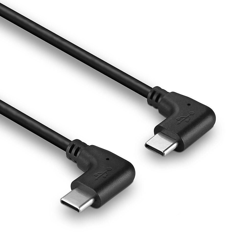 Câble USB 2.0 type C coudé vers USB type C coudé - 0.50m noir – Image 3