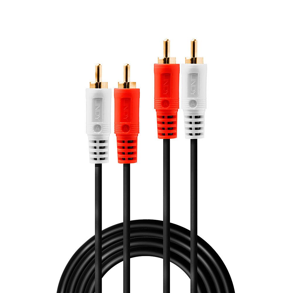 Câble audio 2 RCA mâle mâle 20m