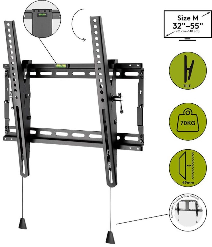 Support mural TV inclinable professionnel 32 à 55" – Image 2