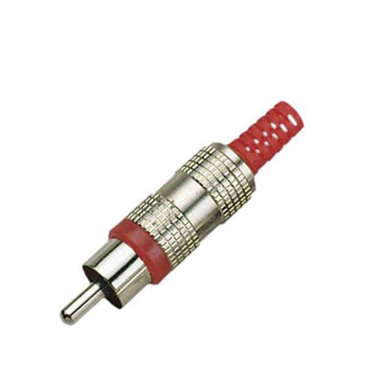 Connecteur RCA mâle rouge
