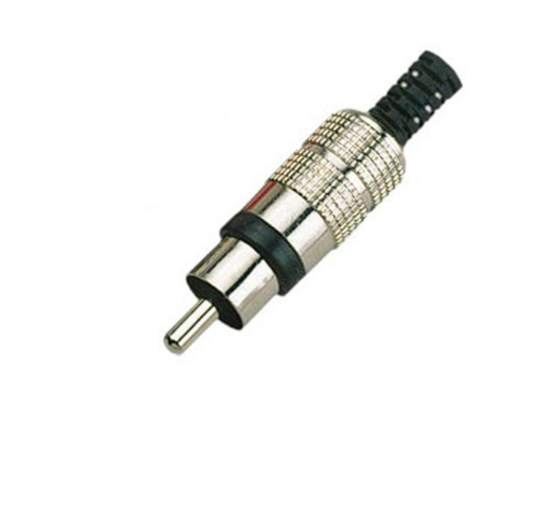 Connecteur RCA mâle noir
