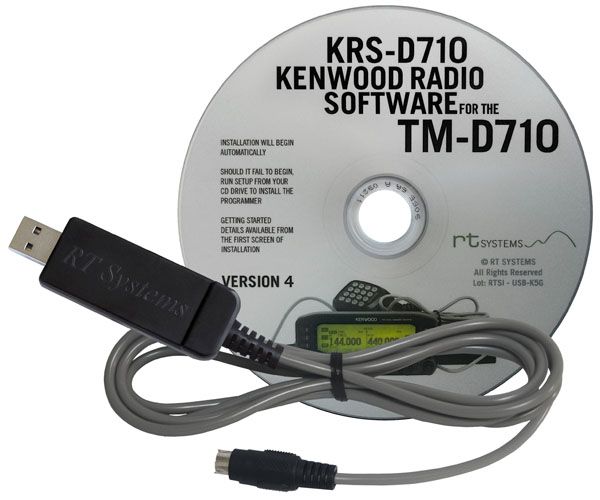 KRS-D710 Software + câble TM-D710A/E/G