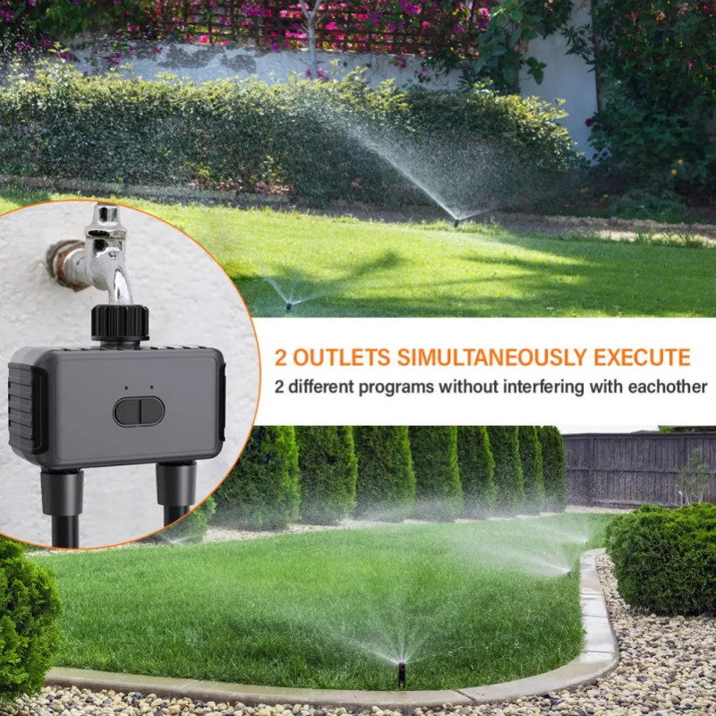 YIERYI - Programmateur d'arrosage Zigbee 2 sorties – Image 3